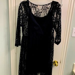 Free people lace black dress